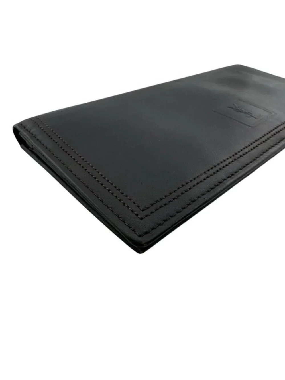 Saint Laurent Yves YSL Bifold Vintage Leather Wallet Black - Picture 3 of 8